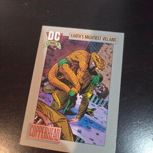 DC Comics Copperhead Trading Card 1992 Series I #88 Earths Mightiest Villains